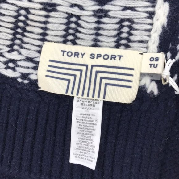 Tory Sport Chunky Merino Fair Isle Scarf - Picture 3 of 6